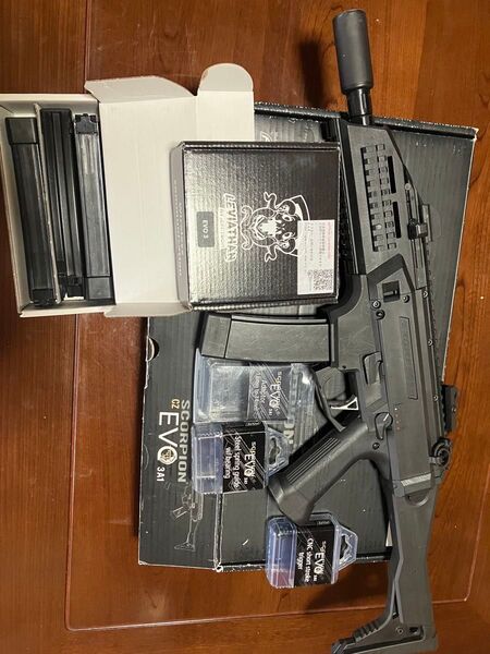ASG スコーピオン EVO3 リヴァイアサン CNC強化トリガー 強化スプリングガイド 組込み済み マガジン4本 値下げ不可
