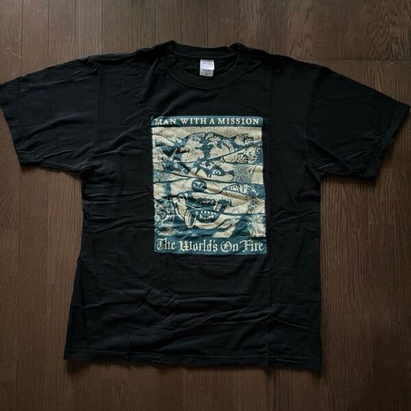 MAN WITH A MISSION The World's On Fire ツアーTシャツ XL ブラック