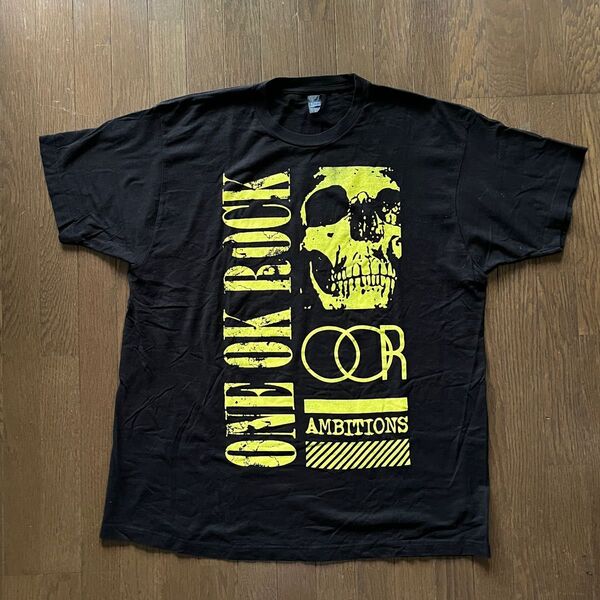 ONE OK ROCK 2017Ambitions海外雑誌付録?Tシャツ 黒 XLサイズ バックプリントあり