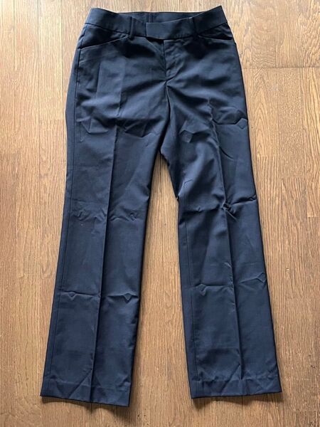 COMME CA ISM サマーウールパンツ ネイビー