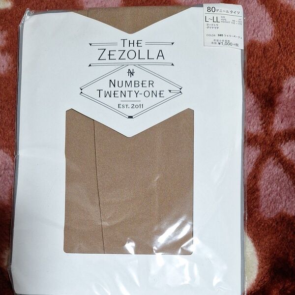 THE ZEZOLA 80デニールタイツ シェリーベージュ L〜LL