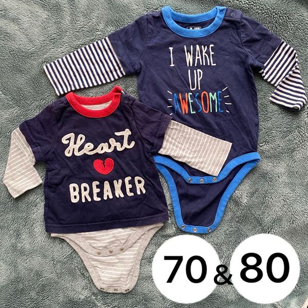 baby Gap 70cm 80cm ロンパース ボディスーツ 長袖
