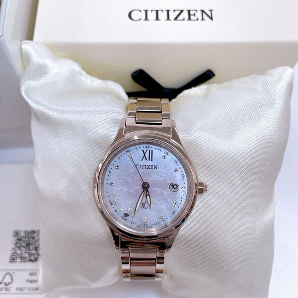 CITIZEN XC レディース 腕時計 ES9497-88X サクラ クロスシー hikari 世界限定2200本 ダイヤモンド