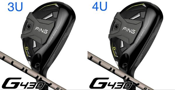 最終販売 新品 PING ピン G430 ハイブリッド ユーティリティ TOUR CHROME85 2本セット #3 #4