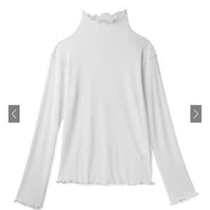 GRL グレイル シアーネットハイネックメロウトップス