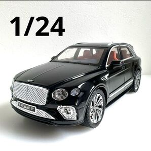 新品未使用!ベントレー ベンテイガ V8 黒 1/24★