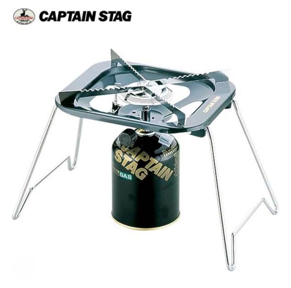 CAPTAIN STAG キャプテンスタッグ 大型五徳ガスバーナーコンロ 収納バッグ付 M-8809