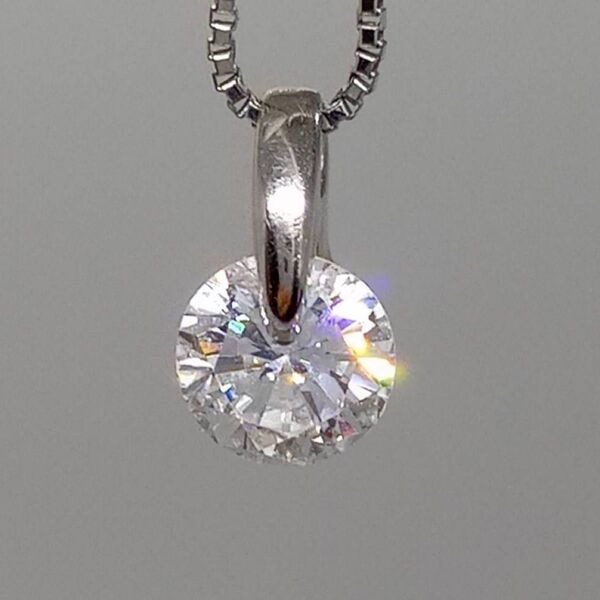 pt900 天然ダイヤモンドネックレス 0.329ct 鑑別書
