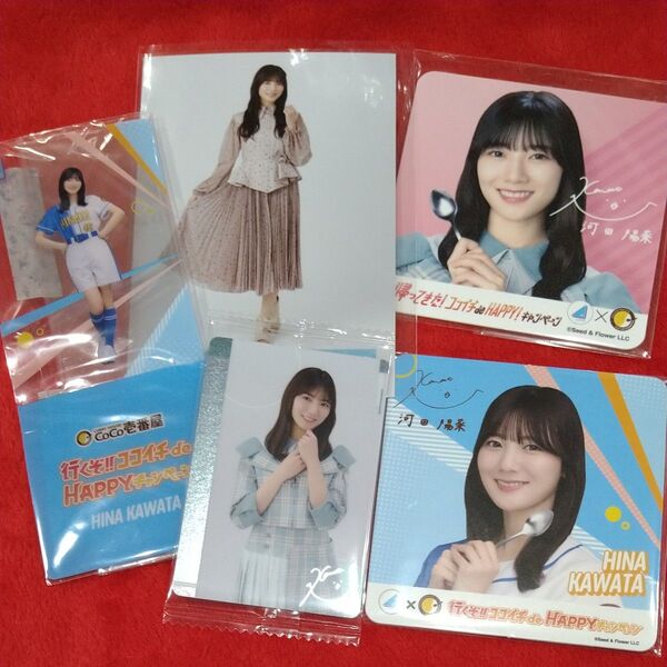 日向坂46 河田陽菜 生写真 コースター ウエハースカード クリアスタンド