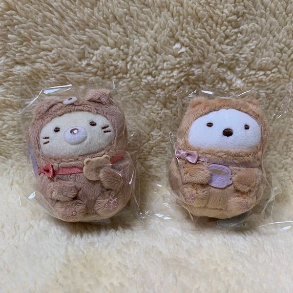 すみっコぐらし おうちでくまカフェ てのりぬいぐるみ ねこ しろくま