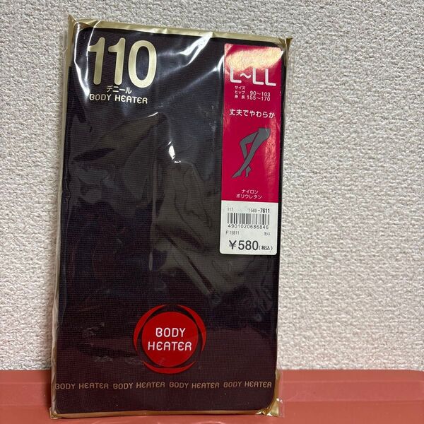 BODY HEATER タイツ 110デニール L〜LL ブラック 未使用