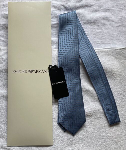 EMPORIO ARMANI ネクタイ ブルー 未使用