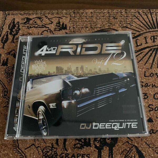 ローライダーウェッサイ銀皿　DJ DEEQUITE 4YO RIDE12