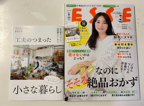 【新品】雑誌ESSE エッセ 2025年6月号 付録あり