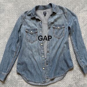 最終価格!GAP デニムシャツ レディース ブルー系