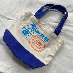 88 TEES ミニトートバッグ エコバッグ ランチ お買物 お散歩 ハワイ オワフ 椰子の木 ミニキャンバストートバッグ