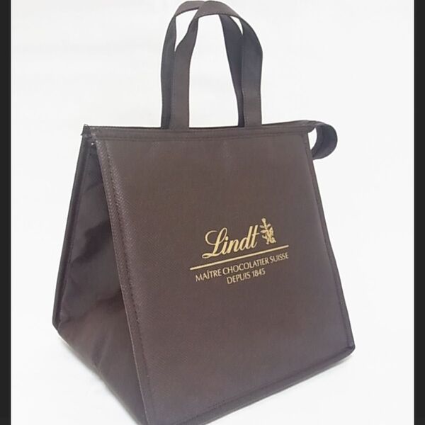 Lindt 保冷バッグ ブラウン ノベルティ お弁当入れにも! リンツ リンドール