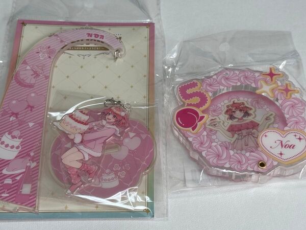 のあ カラフルピーチ ゆらゆらアクリルスタンド 缶バッジケース ぷぴぱ