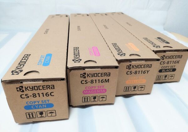 新品・未使用品 京セラ国内純正トナー CS-8116 KYMC 4色セット