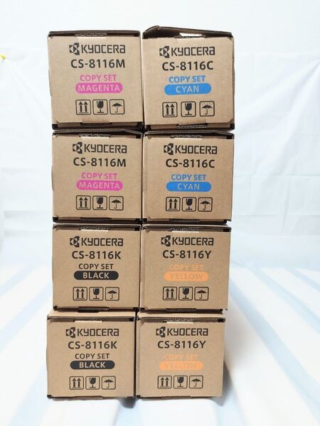京セラ 国内純正トナー CS-8116 KYMC 4色 X 2セット