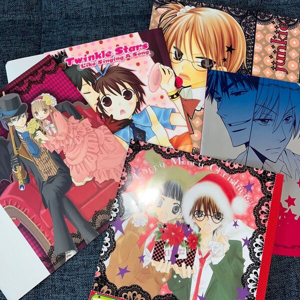 花とゆめ 2008年辺りの付録 ブックカバー4点&クリスマスポストカード