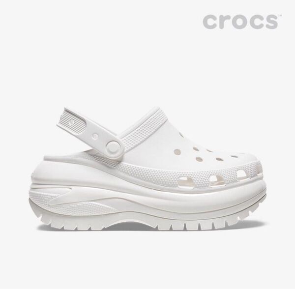 crocs 厚底サンダル ホワイト 新品未使用