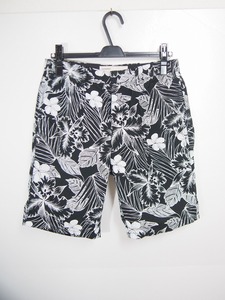 14SS NAISSANCE ネサーンス ORIGINAL ALOHA PRINT SHORTS アロハ ショート パンツ ショーツ 黒白S 14S-NSA-PT-09 1010J