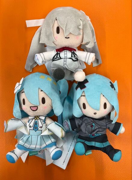 新品タグ付き 3種セット プロジェクトセカイ 初音ミク ふわぷち ミニぬいぐるみ バーチャル・シンガー vol.1 vol.2