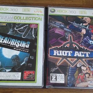 ライオット アクト + デッドライジング Xbox360 ゲームソフトまとめ売り