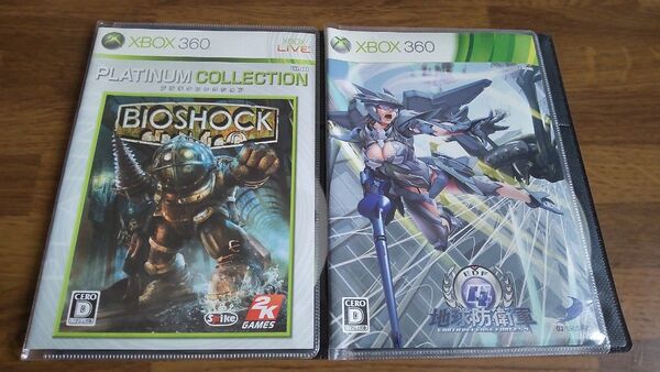 地球防衛軍4 + バイオショック BIOSHOCK Xbox360 ゲームソフトまとめ売り