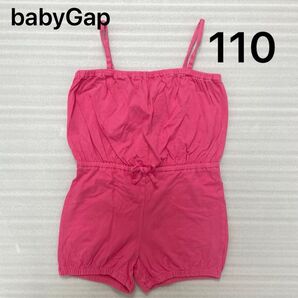 【110】babyGap サロペット ピンク 夏