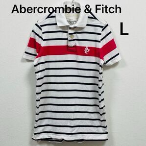 Abercrombie & Fitch メンズ Lサイズ L アバクロ ボーダー 半袖 アバクロ