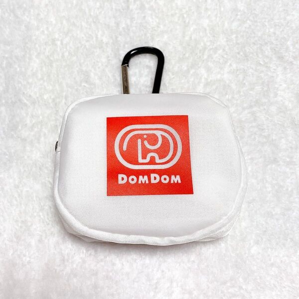 ドムドムハンバーガー DOMDOM レジ袋風エコバッグ どむぞう ドムドムバーガー カラビナ