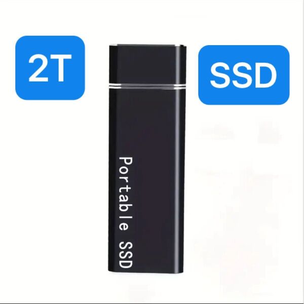 ポータブルSSD 2TB スティックSSD USB3.1 インターフェース コンパクト 大容量ストレージ TYPE C接続