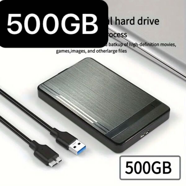 外付け HDD ポータブル HDD 500GB テレビ録画 パソコン Windows SATA USB3.0 ゲーム機