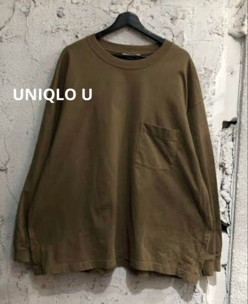 UNIQLO U ユニクロユークルーネックT(長袖) 長袖Tシャツ ロンT