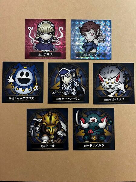 真・女神転生 悪魔召喚シール ビックリマンサイズシール 墓場の画廊