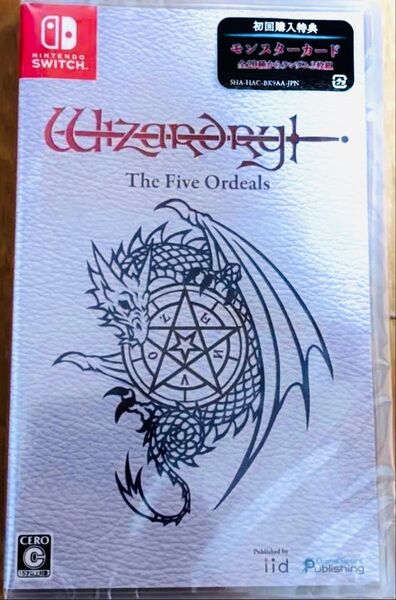 【新品未開封】switch ウィザードリィ Wizardry 外伝 五つの試練 初回特典オリジナルモンスターカード付