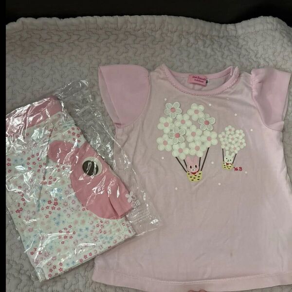 ミキハウス ホットビスケッツ 半袖 Tシャツ パンツ 80 セット売り