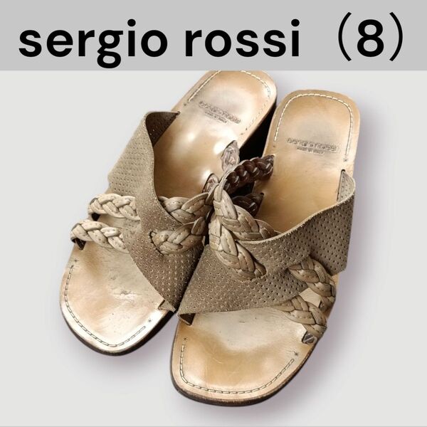 Sergio Rossi メンズサンダル 28cm ブラウン