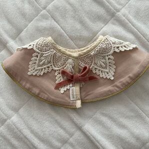 スタイ マールマール ピンク レース リボン 可愛い 女の子 よだれかけ 付け襟 ベビー 赤ちゃん エプロン