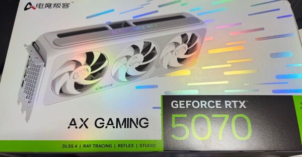 GEFORCE RTX 5070 AX GAMING ホワイト 白