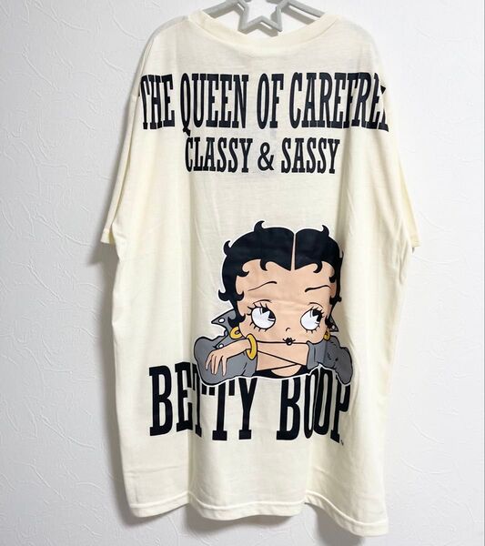 新品未使用 BettyBoop ベティ・ブープ 半袖 Tシャツ アイボリー M