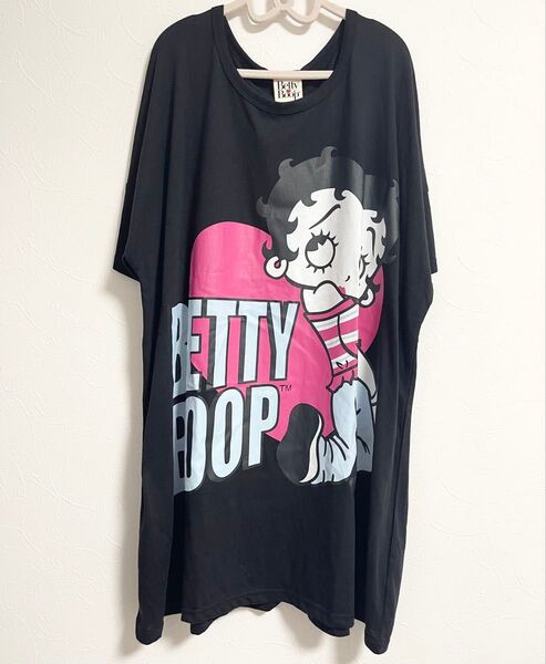 BettyBoop ベティちゃん 半袖Tシャツ オーバーサイズ 黒 ゆったり