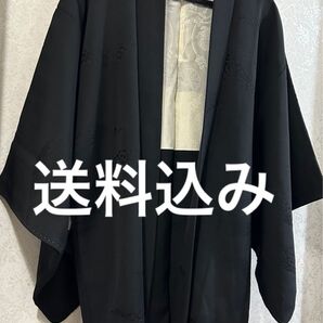 女性 着物 羽織 黒 ブラック