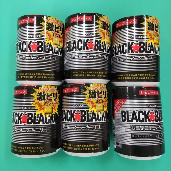 ロッテ ブラックブラック ガム ボトルガム ワンプッシュタイプ 6個