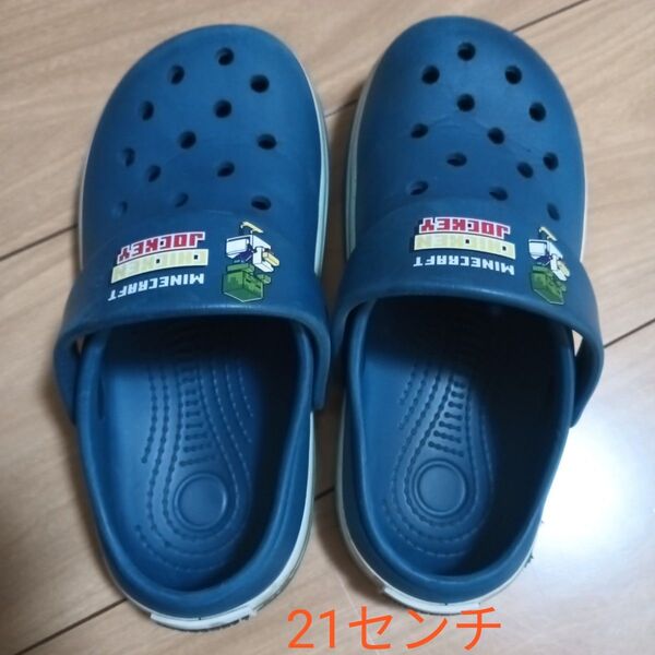 マインクラフト マイクラ サンダル クロックス風 キッズ 21センチ