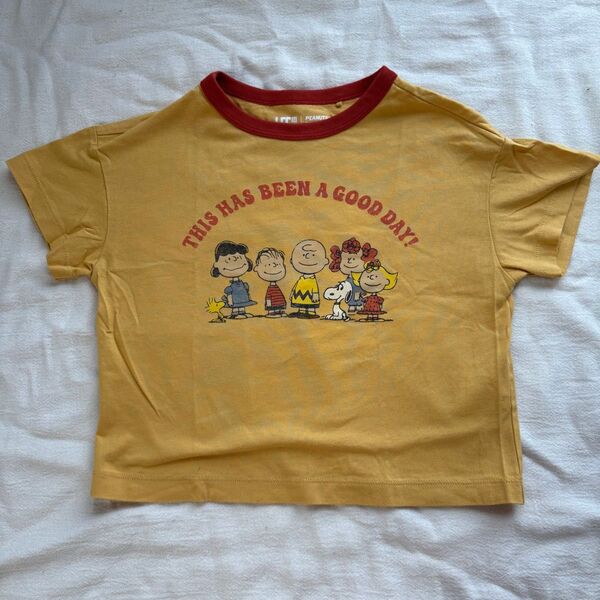 【110cm】UT UNIQLO スヌーピー ピーナッツ 半袖Tシャツ 半袖 Tシャツ キッズ 子供服