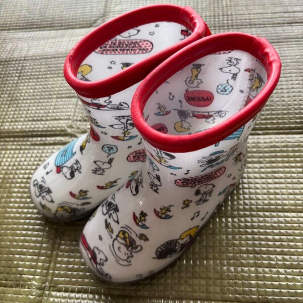【14cm】 レインブーツ キッズ キャラクター 長靴 雨具 スヌーピー PEANUTS