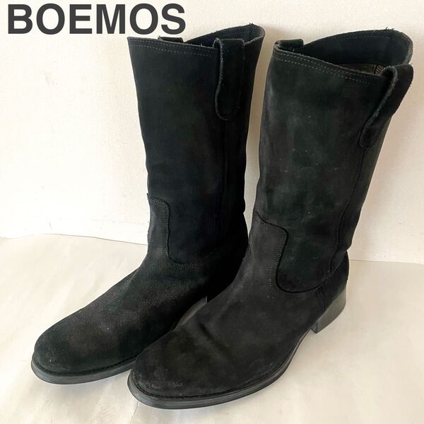 BOEMOS ボエモス エンジニアブーツ イタリア製 スウェード 26cm